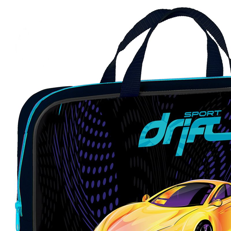 превью Папка текстильная с ручками 1 отделение, А4 Först «Sport drift», 350×265×80мм, текстиль, на молнии