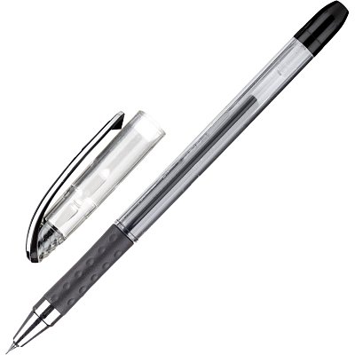 Ручка гелевая Unimax Max Gel черная (толщина линии 0.3 мм)