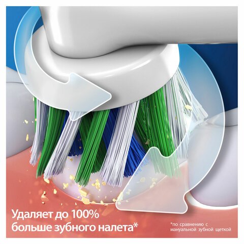 Зубная щетка электрическая ORAL-B (Орал-би) Vitality Pro, ЛИЛОВАЯ, 1 насадка