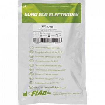 Электроды для ЭКГ однораз. D55мм, нетканн. Fiab F2060 50шт/уп, 24уп/ящ