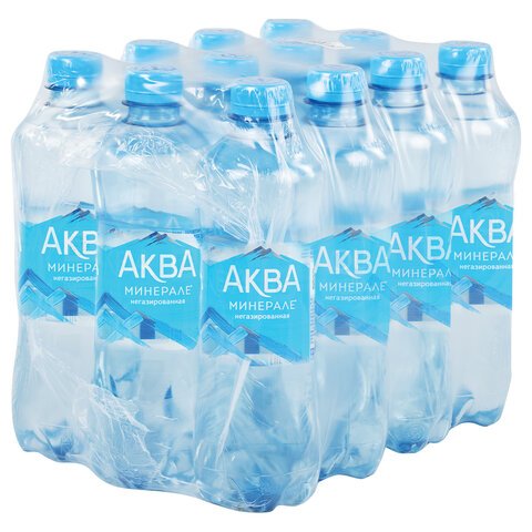 Вода негазированная питьевая AQUA MINERALE (Аква Минерале), 0.5 л, пластиковая бутылка