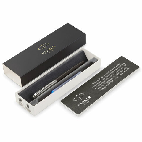 Ручка перьевая Jotter FP Bond street black CT цвет чернил синий цвет корпуса черный (артикул производителя 2030947)