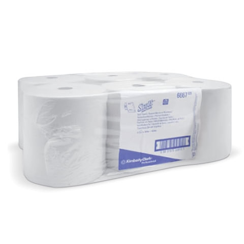 Полотенца бумажные в рулонах Kimberly Clark 1-слойные 6 рулонов по 304 метра (артикул производителя 6667)