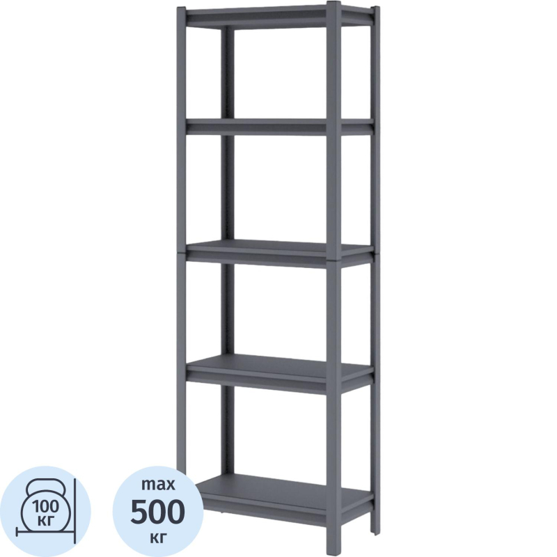 превью Стеллаж металлический Ульт_Everest Beamy Luxe-100-40/60/200-5-C (Разборный)