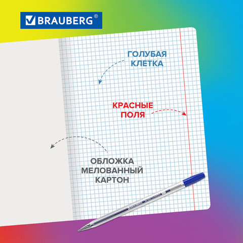 Тетради ДЭК 18 л. КОМПЛЕКТ 10 шт., BRAUBERG, клетка, обложка картон, Щеночки
