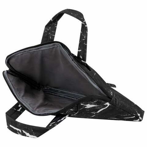 Сумка портфель HEIKKI STYLE (ХЕЙКИ) с отделением для ноутбука 13-14", 3 кармана, черная, 26×36х3 см