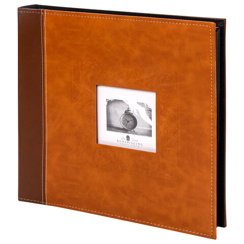 Фотоальбом BRAUBERG «Camel» на 500 фото 10×15 смпод гладкую кожукоричневый391178