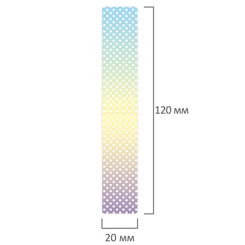 Закладки для книг МАГНИТНЫЕ, «GRADIENT», набор 12 шт., 60×20 мм, BRAUBERG