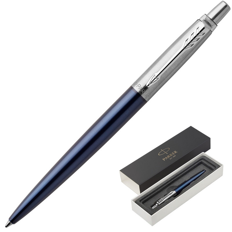 превью Ручка шариковая Parker Jotter цвет чернил синий цвет корпуса синий (артикул производителя 1953186)