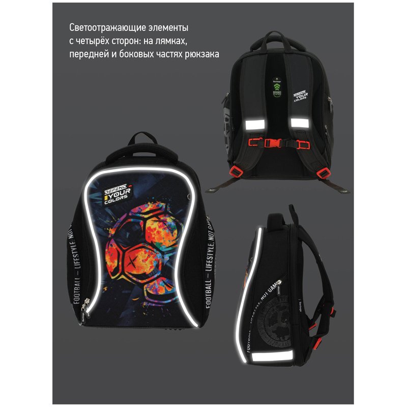 Ранец Berlingo Nova «Lifestyle» 37×28×18см, 2 отделения, 2 кармана, анатомическая спинка
