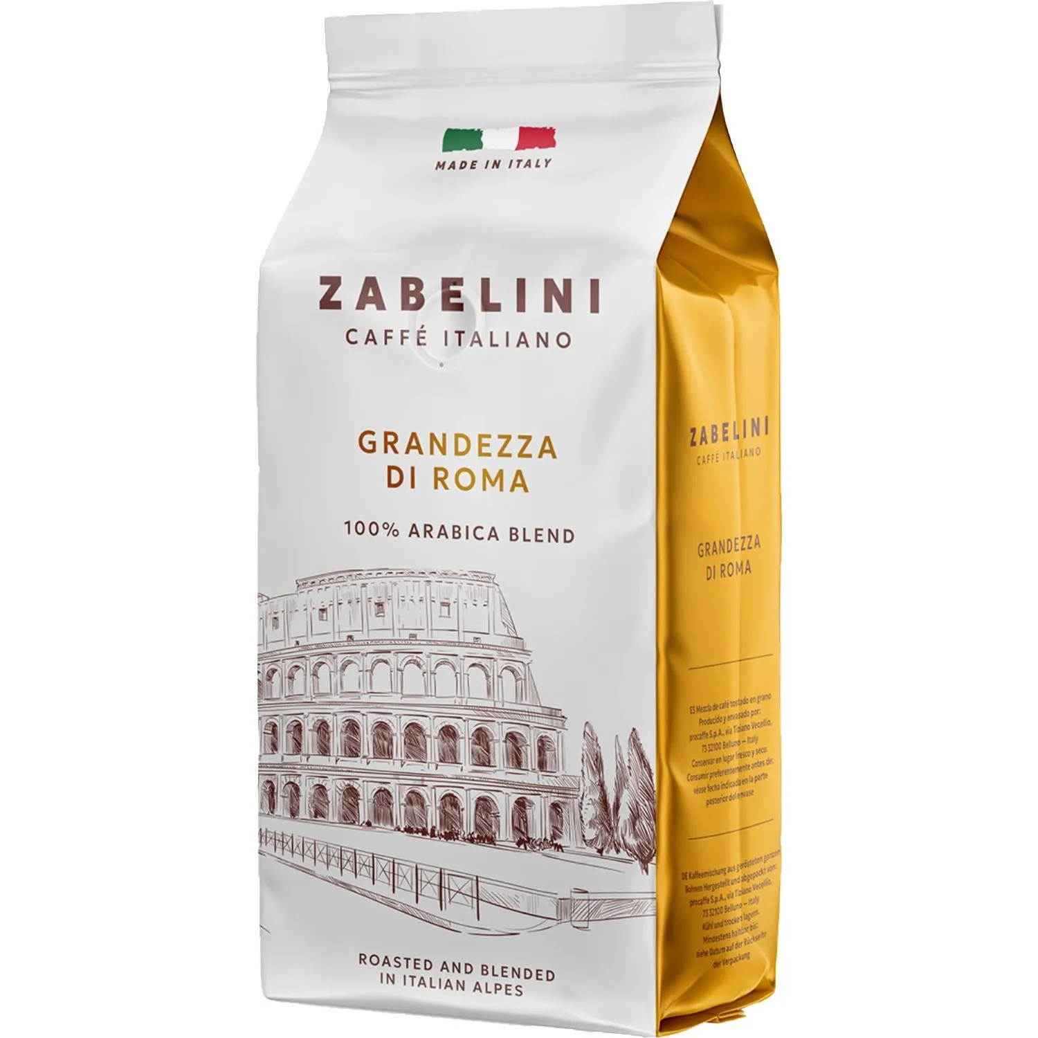 Кофе в зернах Zabelini Espresso Italiano Grandezza di Roma 100% Арабика 1кг
