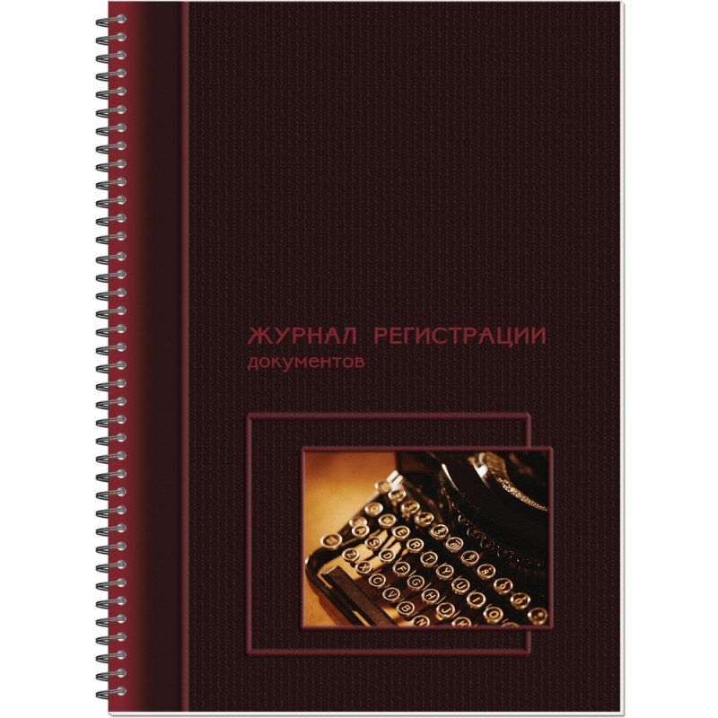 превью Книга «Журнал регистрации документов», 50 л., А4, 204×290 мм, обложка лакированный картон, гребень