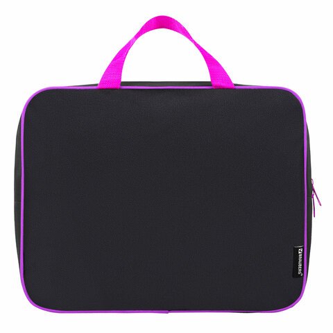 Папка на молнии с ручками BRAUBERG А4, 1 отделение, полиэстер, 80 мм, «Anime movie»