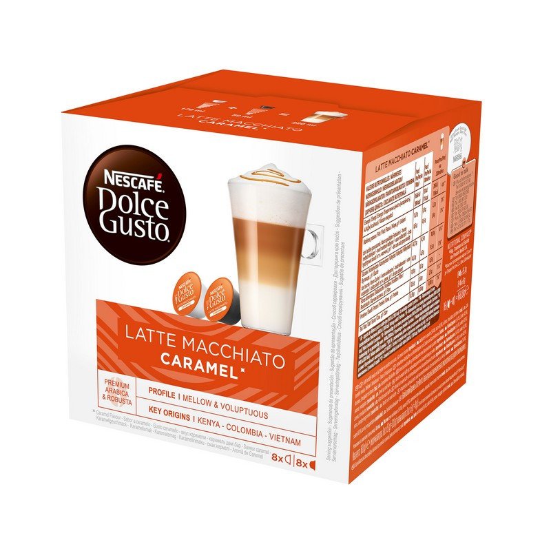 превью Капсулы для кофемашин NESCAFE DOLCE GUSTO Латте Макиато со вкусом карамели