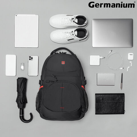 Рюкзак B-PACK «S-06» (БИ-ПАК) универсальный, уплотненная спинка, облегченный, черный, 46×32×15 см