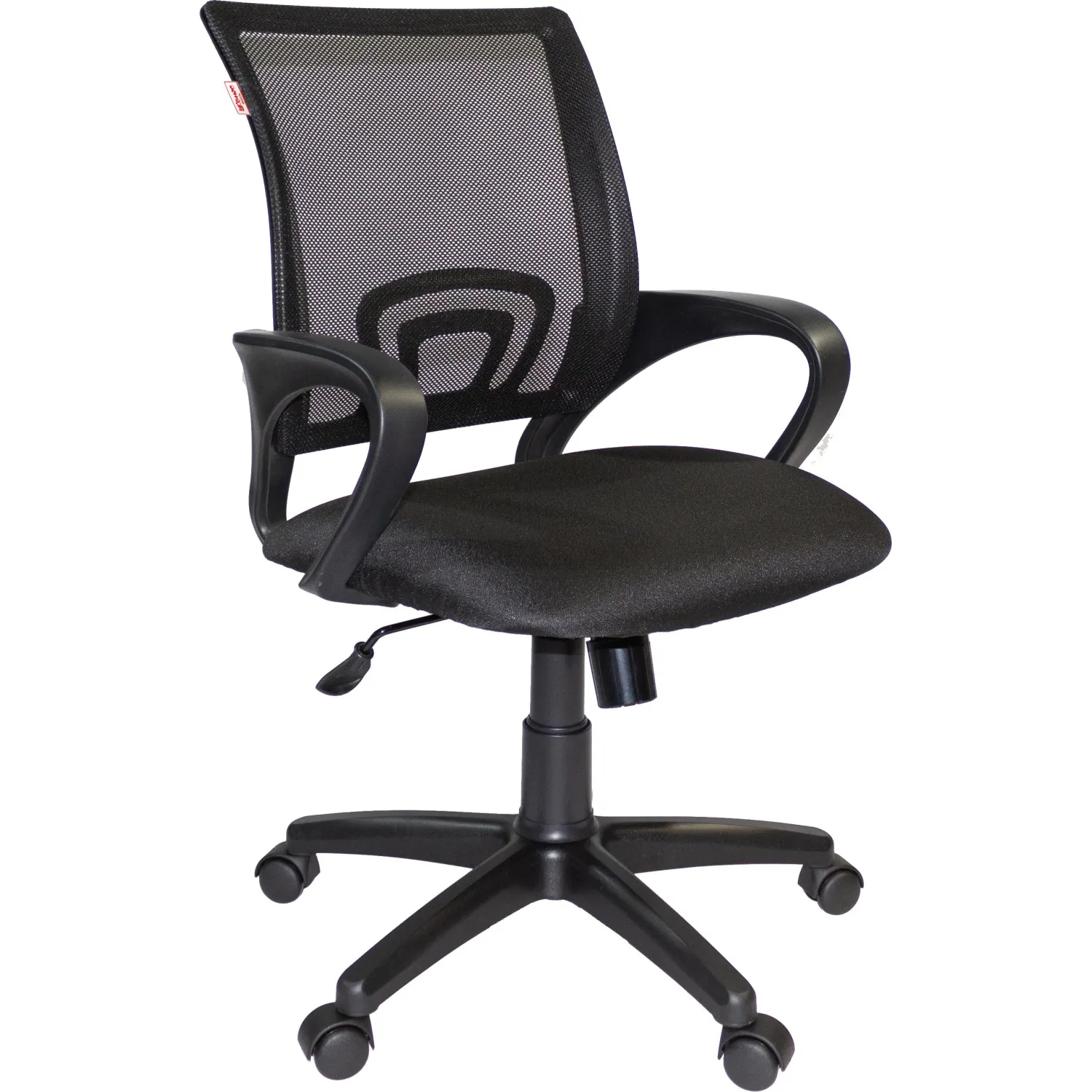 превью Кресло офисное Комус Мебель (Easy Chair) 304 чёрное (сетка/ткань, пластик)
