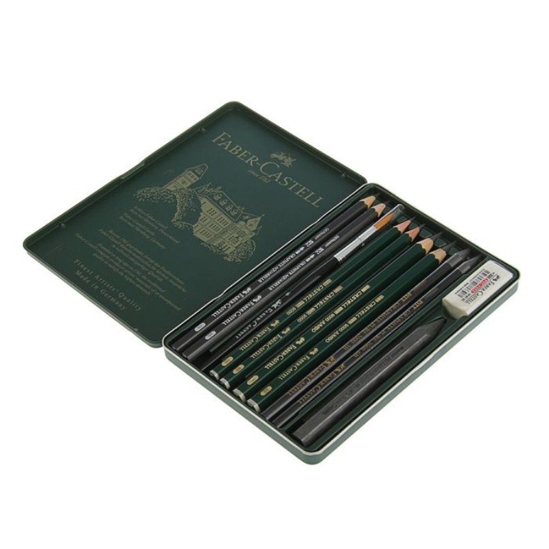 Набор карандашей чернографитных Faber-Castell Pitt Graphite 11 штук