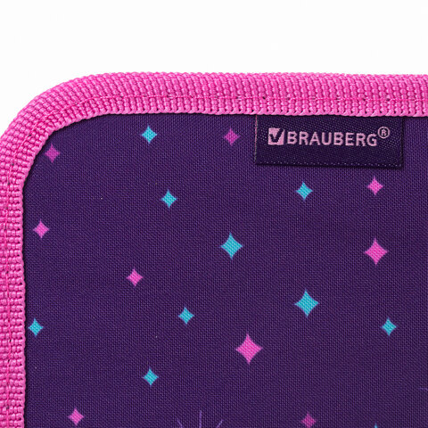 Пенал с наполнением BRAUBERG1 отделение1 откидная планкаполиэстер24 предмета21×14 см«Sweet dream»270316