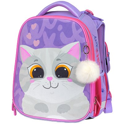 Ранец Berlingo Expert «Cute cat» 37×28×16см, 2 отделения, 2 кармана, анатомическая спинка