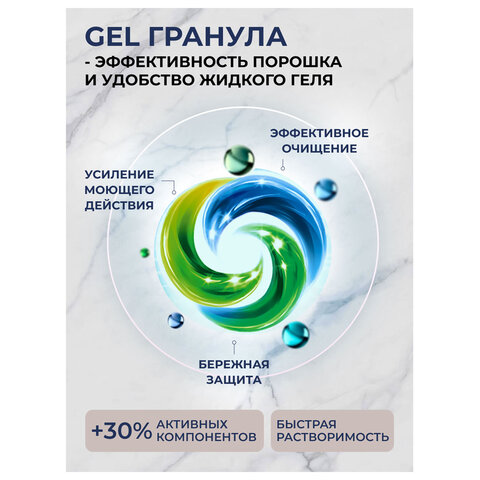 Стиральный порошок-автомат GEL гранула 2.4 кг, BIMAX «100 пятен»