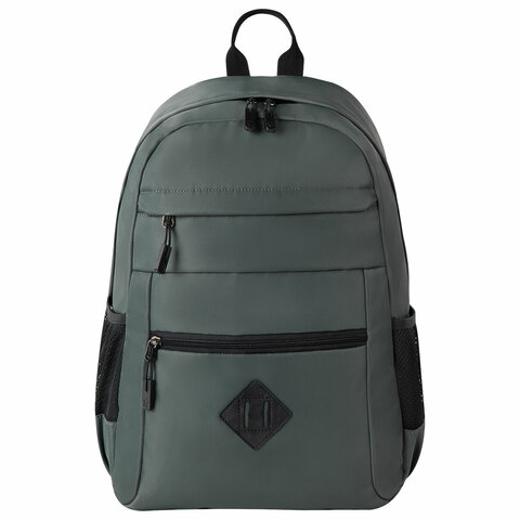 Рюкзак BRAUBERG DYNAMIC универсальный, эргономичный, серый, 43×30х13 см