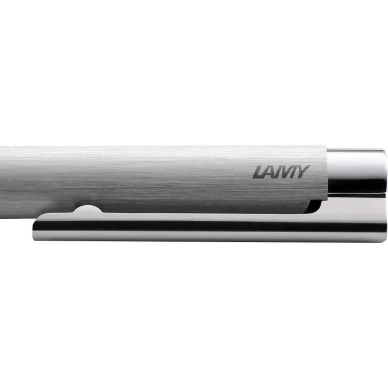 Ручка шариковая автоматическая LAMY 206 logo, Матовая сталь, M16, 4026752