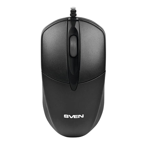 превью Мышь проводная SVEN RX-112, USB, 2 кнопки+1 колесо-кнопка, оптическая, черная