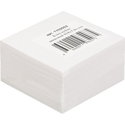 Блок для записей запасной 9×9×5 белый блок