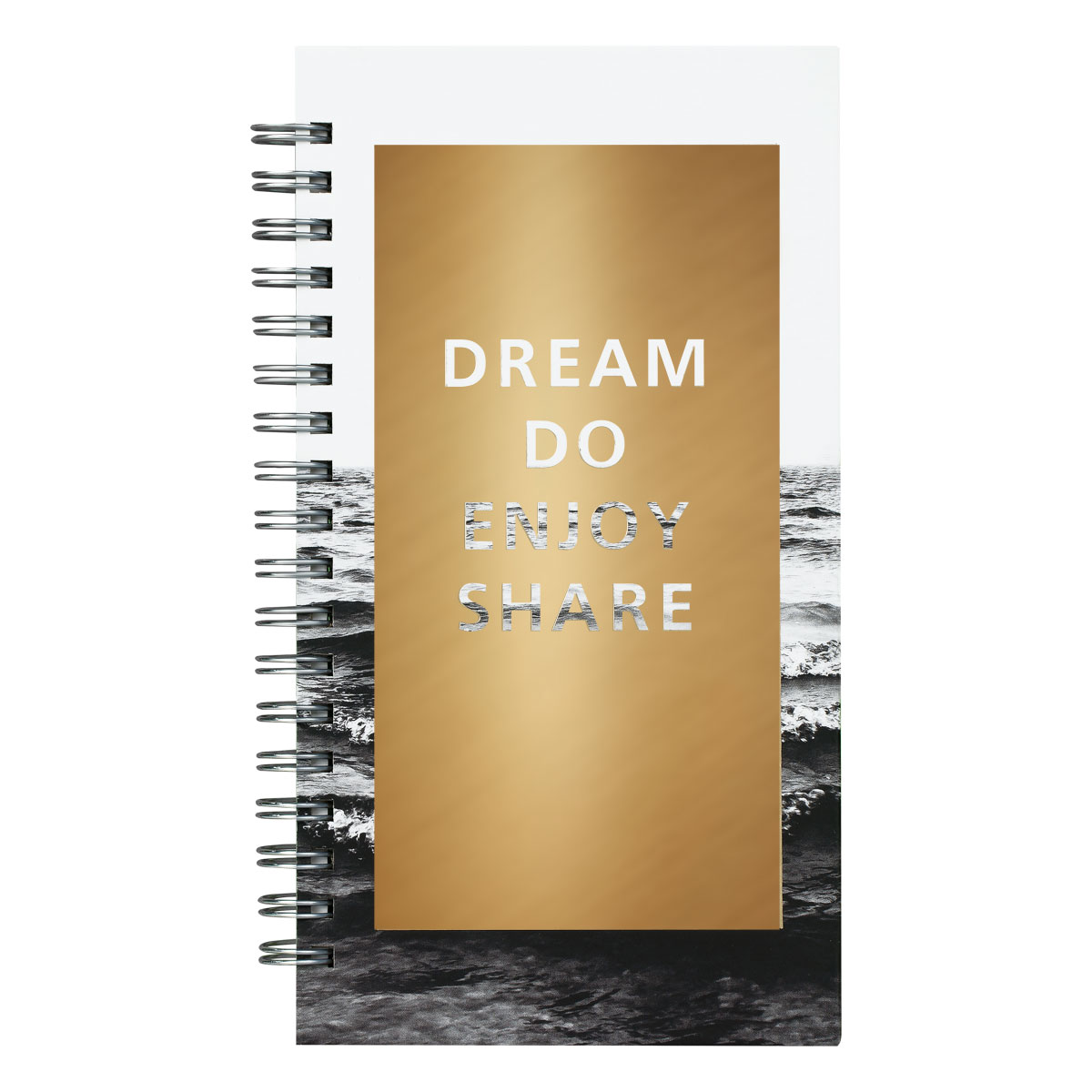 Записная книжка 95×175мм 96л. MESHU «Dreams come true», матовая ламинация, тиснение фольгой