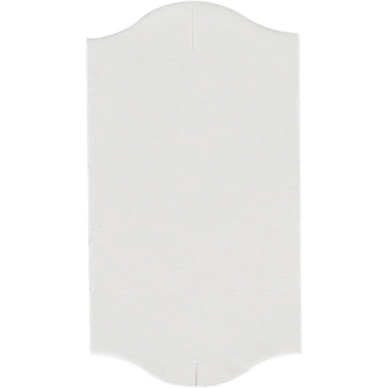 Этикет-лента волна белая 22х12 мм с сильным каучуковым клеем (12 рулонов по 1500 этикеток)