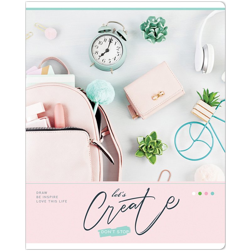 Тетрадь 48л., А5, клетка ArtSpace «Стиль. Don`t stop create», эконом