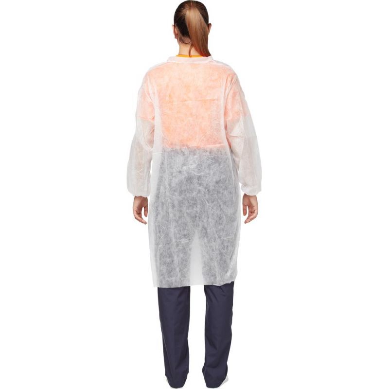 Халат на липучках (30 гр) XL белый (10 шт/упак)