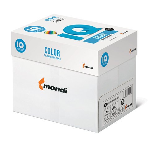 Бумага цветная IQ Color (А4, 80г/м², LG46-зеленая липа, 500 листов)