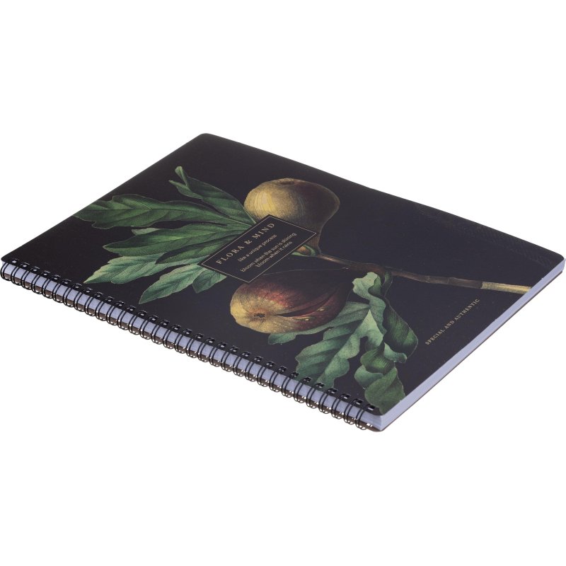 Тетрадь общая, BS, А4, 96л., клетка, мягкий, спираль. Flora, инжир, N4283