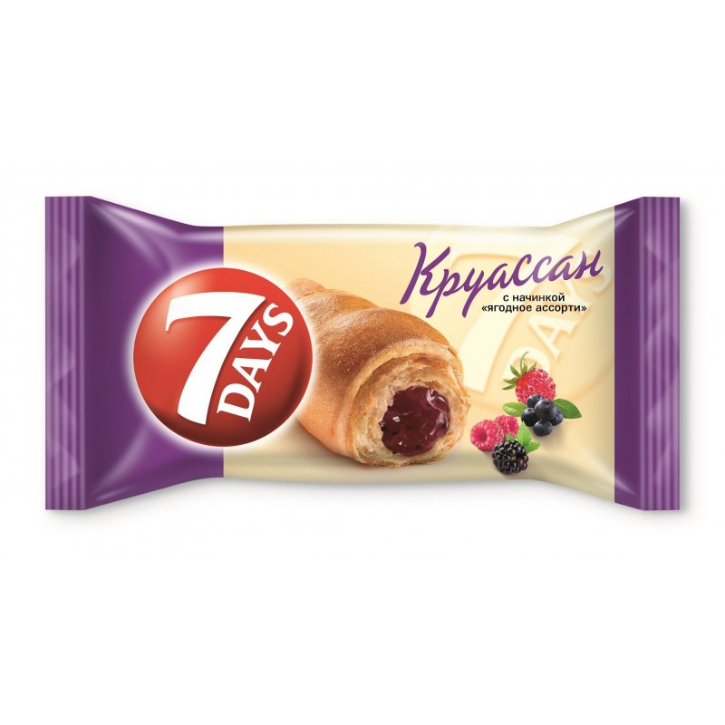 превью Круассан 7 days ягодное ассорти 65 г