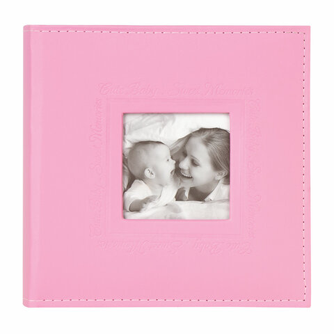 Фотоальбом BRAUBERG «Cute Baby» на 200 фото 10×15 смпод кожубумажные страницыбоксрозовый391141