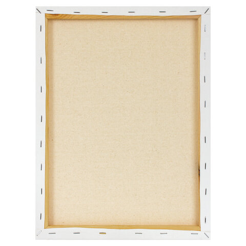 Холст на подрамнике BRAUBERG ART CLASSIC, 30×40 см, 420 г/м2, 45% хлопок 55% лен, среднее зерно
