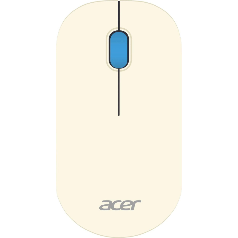 превью Мышь компьютерная ACER OMR205/1200dpi/беспроводная/USB/белый/голубой