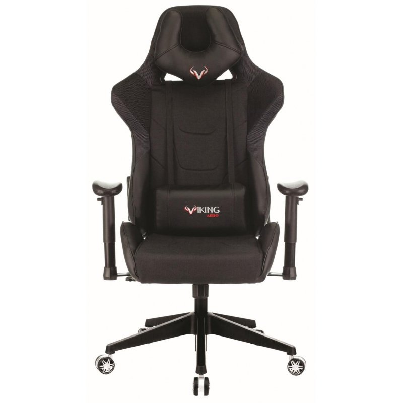 Кресло игровое Viking 4 Aero черное (пласитик/искусственная кожа/ткань)