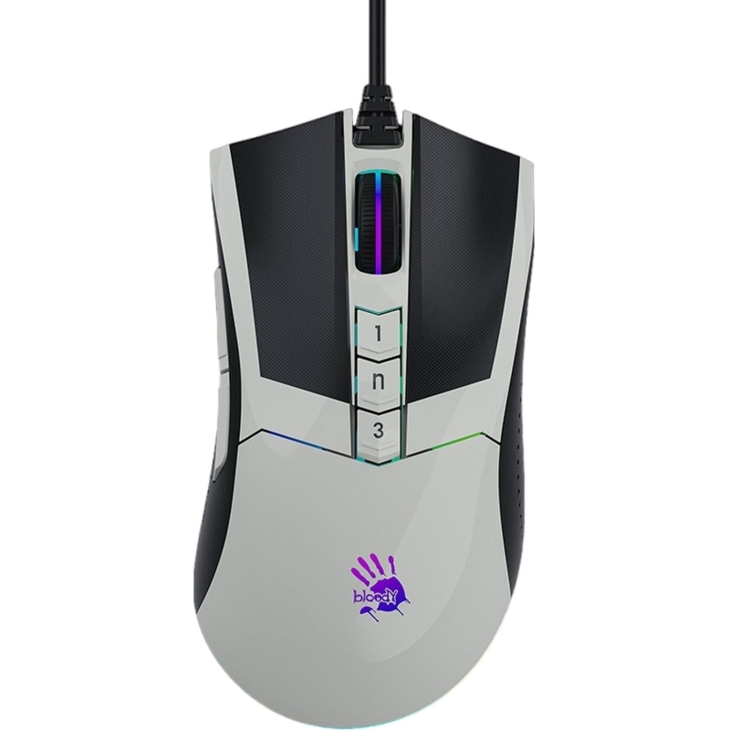 Мышь компьютерная A4Tech Bloody (W90 MAX PANDA)бел/черн 10000dpi USB 10but