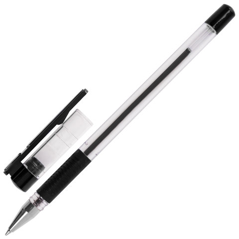 Ручка шариковая с грипом BRAUBERG «X-Writer», ЧЕРНАЯ, узел 0.7 мм, линия письма 0.35 мм