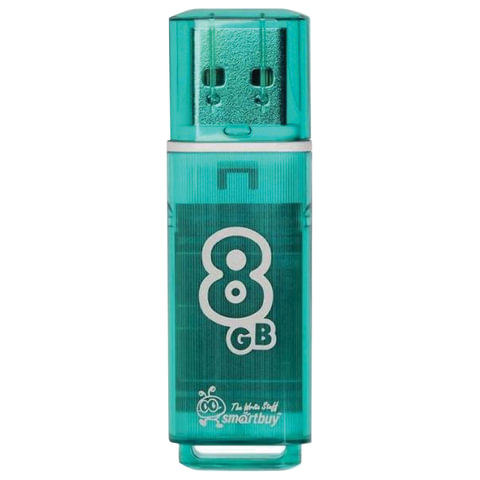 превью Флеш-память SmartBuy Glossy series 8Gb USB 2.0 зеленая