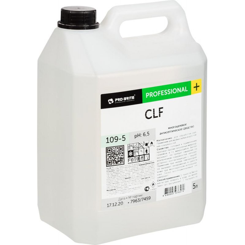 Антисептик кожный дезинфицирующий 5 л PRO-BRITE CLF, готовый раствор