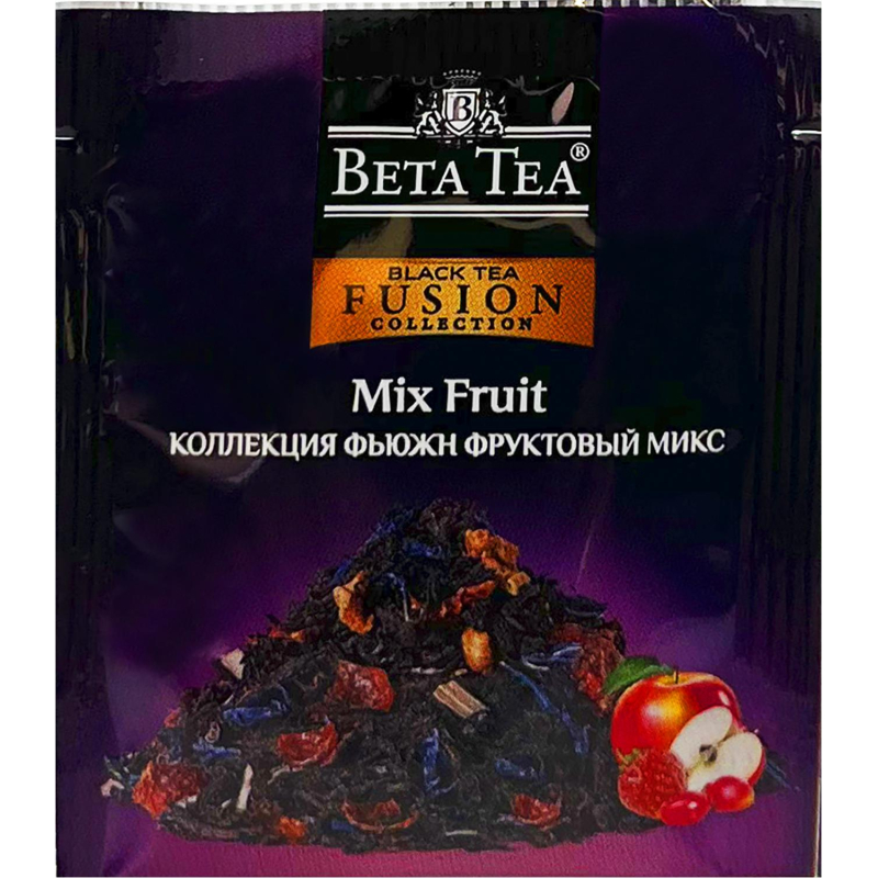 Чай Beta Tea Фьюжн Фруктовый микс черный 1.5гx100пак