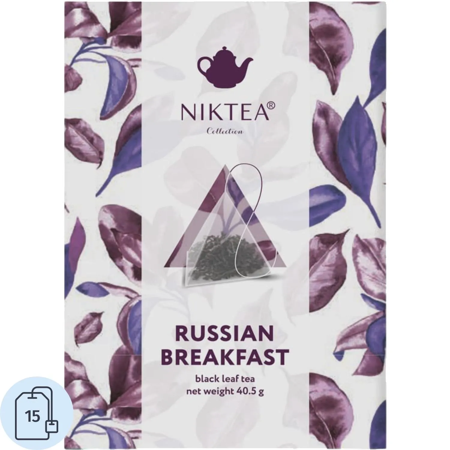 Чай чёрный Niktea Русский Завтрак 15 пирамидок