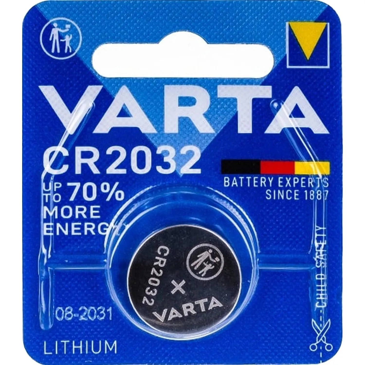 превью Батарейка CR2032 Varta Electronics BL1 (6032101401)