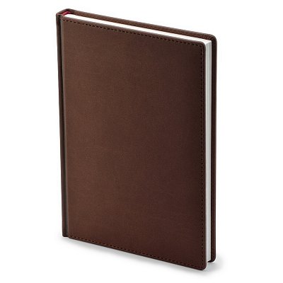 Ежедневник недатированный Альт Velvet искусственная кожа Soft Touch A5+ 136 листов коричневый (146×206 мм)