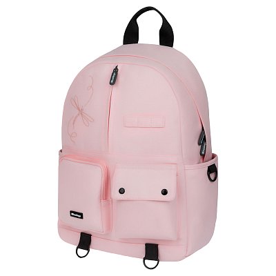 Рюкзак Berlingo Urban «Pink dragonfly» 40.5×30×13.5см, 1 отделение, 6 карманов, уплотненная спинка
