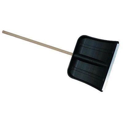 Лопата для уборки снега ковш пластиковый (40×37 см) с черенком
