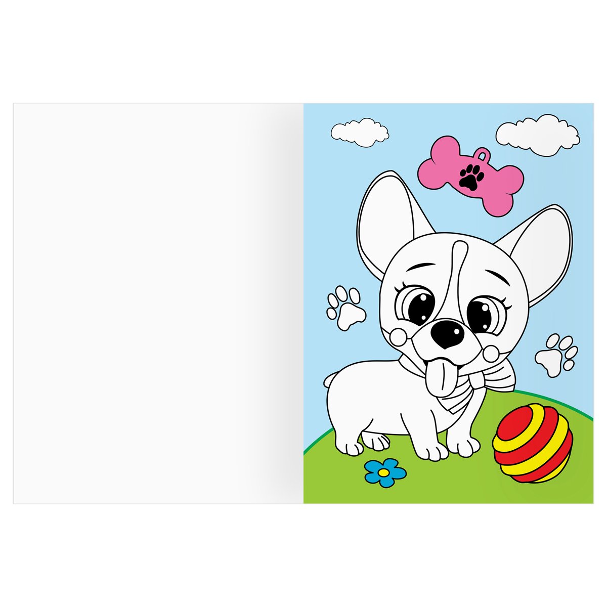 Раскраска А4 ТРИ СОВЫ «Животные в стиле kawaii», 16стр., цветной фон
